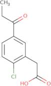 2-(2-Chloro-5-propanoylphenyl)acetic acid