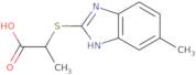 2-[(6-Methyl-1H-benzimidazol-2-yl)thio]-propanoic acid