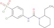 2-Chloro-4-(2-ethylpiperidine-1-carboxamido)benzene-1-sulfonyl chloride