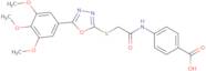 4-(2-{[5-(3,4,5-Trimethoxyphenyl)-1,3,4-oxadiazol-2-yl]sulfanyl}acetamido)benzoic acid
