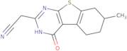 2-(7-Methyl-4-oxo-3,4,5,6,7,8-hexahydrobenzo[4,5]thieno[2,3-d]pyrimidin-2-yl)acetonitrile