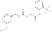 {[2-(Trifluoromethyl)phenyl]carbamoyl}methyl (2E)-3-(3-methoxyphenyl)prop-2-enoate