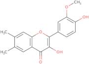 3-Hydroxy-2-(4-hydroxy-3-methoxyphenyl)-6,7-dimethylchromen-4-one