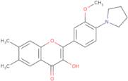 3-Hydroxy-2-[3-methoxy-4-(pyrrolidin-1-yl)phenyl]-6,7-dimethylchromen-4-one