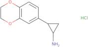 2-(2,3-Dihydro-1,4-benzodioxin-6-yl)cyclopropan-1-amine hydrochloride