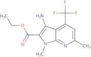 Ethyl 3-amino-1,6-dimethyl-4-(trifluoromethyl)-1H-pyrrolo[2,3-b]pyridine-2-carboxylate