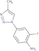 2-Fluoro-4-(4-methyl-1H-1,2,3-triazol-1-yl)aniline