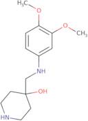 4-{[(3,4-Dimethoxyphenyl)amino]methyl}piperidin-4-ol