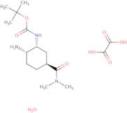 tert-Butyl ((1r,2s,5s)-2-amino-5-(dimethylcarbamoyl)cyclohexyl)carbamate oxalate hydrate