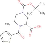 4-(3-Methyl-thiophene-2-carbonyl)-piperazine-1,3-dicarboxylic acid 1-tert-butyl ester