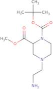 4-(2-Amino-ethyl)-piperazine-1,2-dicarboxylic acid 1-tert-butyl ester 2-methyl ester