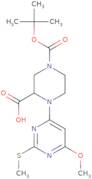 4-(6-Methoxy-2-methylsulfanyl-pyrimidin-4-yl)-piperazine-1,3-dicarboxylic acid 1-tert-butyl ester