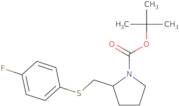 2-(4-Fluoro-phenylsulfanylmethyl)-pyrrolidine-1-carboxylic acid tert-butyl ester