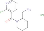 (2-Aminomethyl-piperidin-1-yl)-(2-chloro-pyridin-3-yl)-methanone hydrochloride