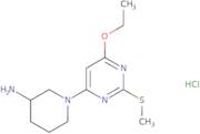 1-(6-Ethoxy-2-methylsulfanyl-pyrimidin-4-yl)-piperidin-3-ylamine hydrochloride