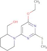 [1-(6-Ethoxy-2-methylsulfanyl-pyrimidin-4-yl)-piperidin-2-yl]-methanol