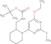 [1-(6-Ethoxy-2-methylsulfanyl-pyrimidin-4-yl)-piperidin-2-ylmethyl]-carbamic acid tert-butyl ester