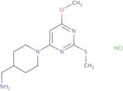 C-[1-(6-Methoxy-2-methylsulfanyl-pyrimidin-4-yl)-piperidin-4-yl]-methylamine hydrochloride