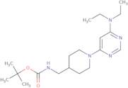 [1-(6-Diethylamino-pyrimidin-4-yl)-piperidin-4-ylmethyl]-carbamic acid tert-butyl ester