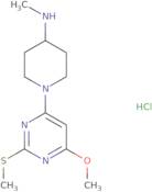 [1-(6-Methoxy-2-methylsulfanyl-pyrimidin-4-yl)-piperidin-4-yl]-methyl-amine hydrochloride