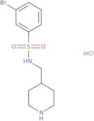 3-Bromo-N-piperidin-4-ylmethyl-benzenesulfonamide hydrochloride