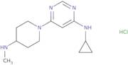 Cyclopropyl-[6-(4-methylamino-piperidin-1-yl)-pyrimidin-4-yl]-amine hydrochloride