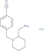 4-(2-Aminomethyl-piperidin-1-ylmethyl)-benzonitrile hydrochloride