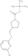 3-(6-Bromo-pyridin-2-ylsulfanylmethyl)-pyrrolidine-1-carboxylic acid tert-butyl ester