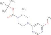 4-(6-Methoxy-pyrimidin-4-yl)-2-methyl-piperazine-1-carboxylic acid tert-butyl ester