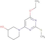 1-(6-Ethoxy-2-methylsulfanyl-pyrimidin-4-yl)-piperidin-3-ol