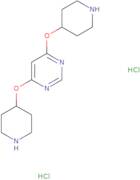 4,6-Bis-(piperidin-4-yloxy)-pyrimidine dihydrochloride