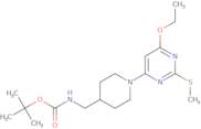 [1-(6-Ethoxy-2-methylsulfanyl-pyrimidin-4-yl)-piperidin-4-ylmethyl]-carbamic acid tert-butyl ester