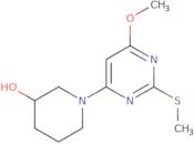 1-(6-Methoxy-2-methylsulfanyl-pyrimidin-4-yl)-piperidin-3-ol