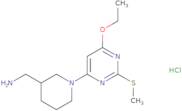 C-[1-(6-Ethoxy-2-methylsulfanyl-pyrimidin-4-yl)-piperidin-3-yl]-methylamine hydrochloride