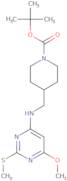 4-[(6-Methoxy-2-methylsulfanyl-pyrimidin-4-ylamino)-methyl]-piperidine-1-carboxylic acid tert-bu...