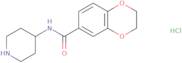 2,3-Dihydro-benzo[1,4]dioxine-6-carboxylic acid piperidin-4-ylamide hydrochloride