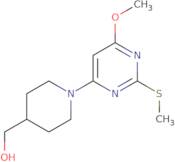 [1-(6-Methoxy-2-methylsulfanyl-pyrimidin-4-yl)-piperidin-4-yl]-methanol