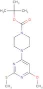 4-(6-Methoxy-2-methylsulfanyl-pyrimidin-4-yl)-piperazine-1-carboxylic acid tert-butyl ester