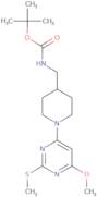 [1-(6-Methoxy-2-methylsulfanyl-pyrimidin-4-yl)-piperidin-4-ylmethyl]-carbamic acid tert-butyl ester