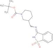 tert-Butyl 3-(((1,1-dioxidobenzo[D]isothiazol-3-yl)amino)methyl)piperidine-1-carboxylate