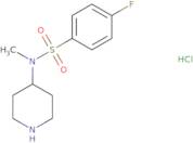 4-Fluoro-N-methyl-N-piperidin-4-yl-benzenesulfonamide hydrochloride