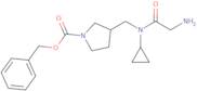 3-{[(2-Amino-acetyl)-cyclopropyl-amino]-methyl}-pyrrolidine-1-carboxylic acid benzyl ester