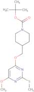 4-(6-Methoxy-2-methylsulfanyl-pyrimidin-4-yloxymethyl)-piperidine-1-carboxylic acid tert-butyl ester