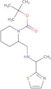 2-[(1-Thiazol-2-yl-ethylamino)-methyl]-piperidine-1-carboxylic acid tert-butyl ester