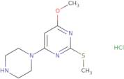 4-Methoxy-2-methylsulfanyl-6-piperazin-1-yl-pyrimidine hydrochloride