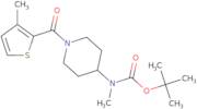 Methyl-[1-(3-methyl-thiophene-2-carbonyl)-piperidin-4-yl]-carbamic acid tert-butyl ester