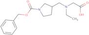 3-[(Carboxymethyl-ethyl-amino)-methyl]-pyrrolidine-1-carboxylic acid benzyl ester