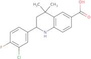 2-(3-chloro-4-fluorophenyl)-4,4-dimethyl-1,2,3,4-tetrahydroquinoline-6-carboxylic acid