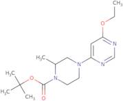 4-(6-Ethoxy-pyrimidin-4-yl)-2-methyl-piperazine-1-carboxylic acid tert-butyl ester