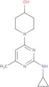 1-(2-Cyclopropylamino-6-methyl-pyrimidin-4-yl)-piperidin-4-ol